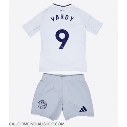 Maglie da calcio Leicester City Jamie Vardy #9 Terza Maglia Bambino 2024-25 Manica Corta (+ Pantaloni corti)